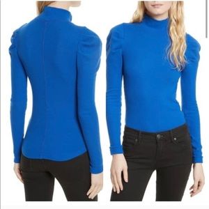 Free People tattooed hart puff sleeve top